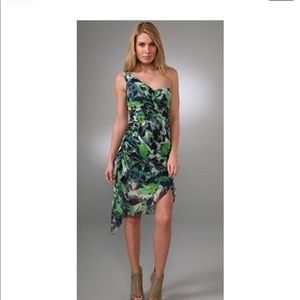 Diane von Furstenberg one shoulder silk dress